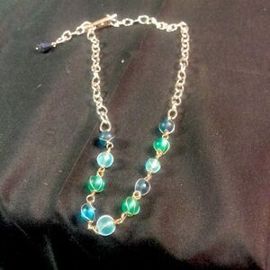 Vintage glass beaded necklace